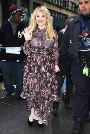 Melissa Rauch - Doing promo rounds in New York